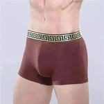Men's Cotton Boxer Briefs Casual Solid Color Mid Waist underwear - EX-STOCK CANADA