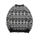 New Trendy Casual Jacquard Knitted Loose Pullover Sweater unisex - EX-STOCK CANADA