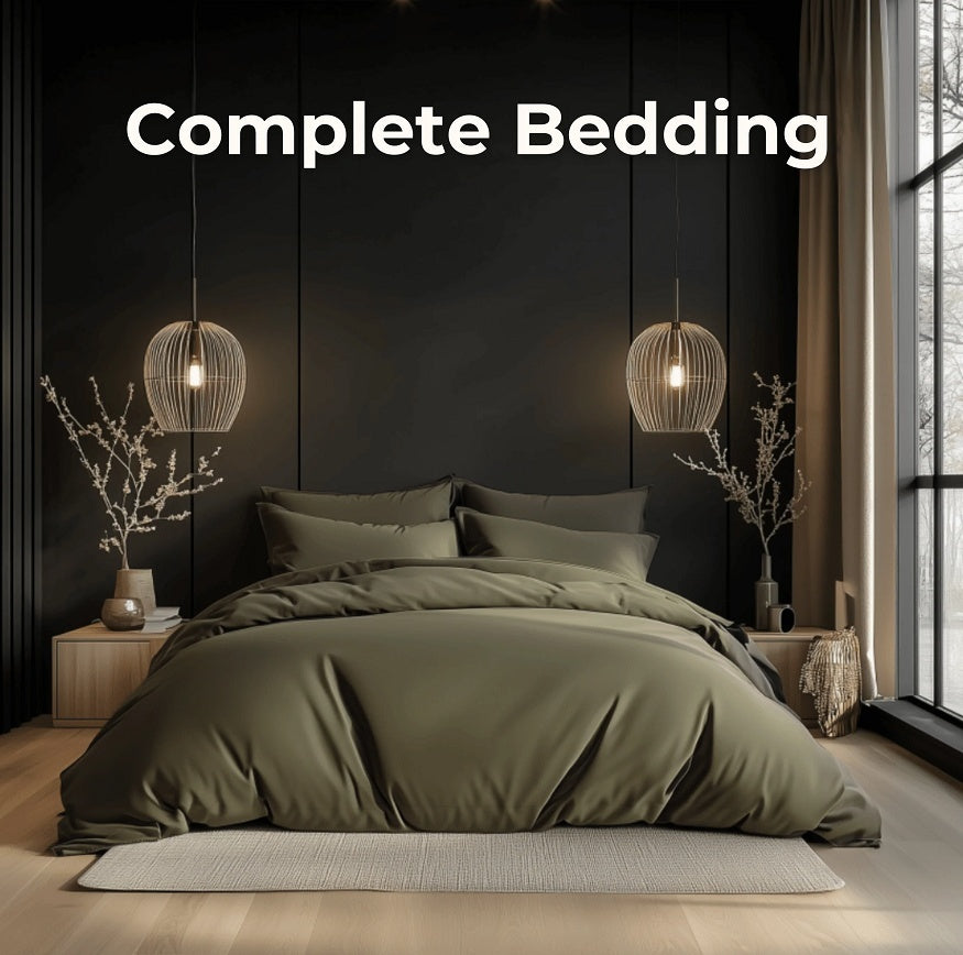 Solid Color Simple Bedding Grey Duvet Cover EX-STOCK Canada 