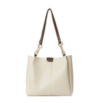 Two-piece Set Large Capacity Leather Totes shoulder Work Commuter Bag - EX-STOCK CANADA