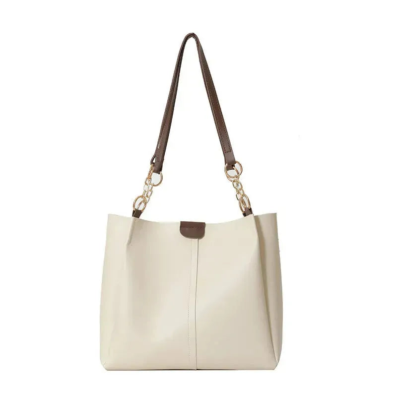 Two-piece Set Large Capacity Leather Totes shoulder Work Commuter Bag - EX-STOCK CANADA