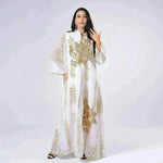 Fired Sequins Light Luxury Celebrity Party Abaya Dress for Arab Dubai Turkey Middle East Women - EX-STOCK CANADA