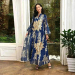 Fired Sequins Light Luxury Celebrity Party Abaya Dress for Arab Dubai Turkey Middle East Women - EX-STOCK CANADA