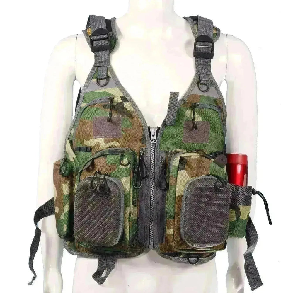 Fishing Outdoor Sport Flying Men Respiratory Jacket Safety Vest Survival Utility Vest - EX-STOCK CANADA