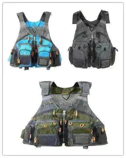 Fishing Outdoor Sport Flying Men Respiratory Jacket Safety Vest Survival Utility Vest - EX-STOCK CANADA