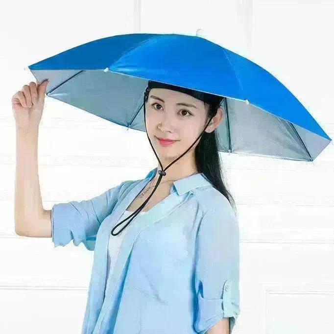 Fishing Umbrella Hat Large Hat Umbrella Hat Umbrella - EX-STOCK CANADA