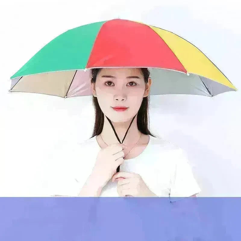 Fishing Umbrella Hat Large Hat Umbrella Hat Umbrella - EX-STOCK CANADA
