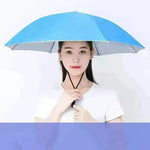 Fishing Umbrella Hat Large Hat Umbrella Hat Umbrella - EX-STOCK CANADA