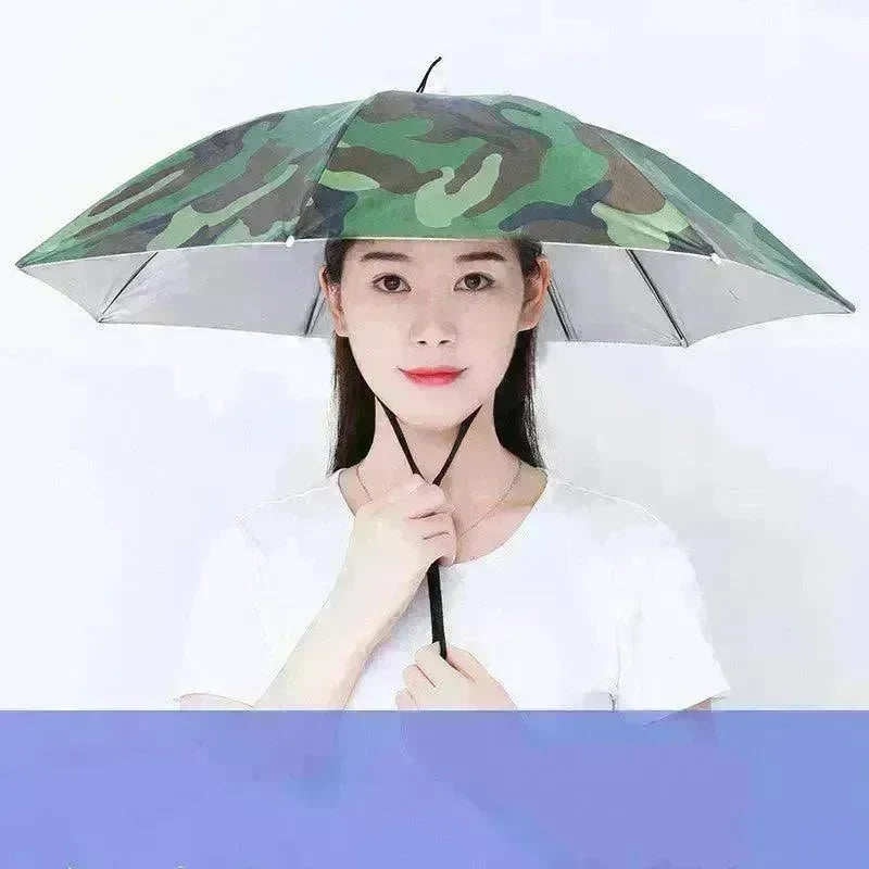 Fishing Umbrella Hat Large Hat Umbrella Hat Umbrella - EX-STOCK CANADA