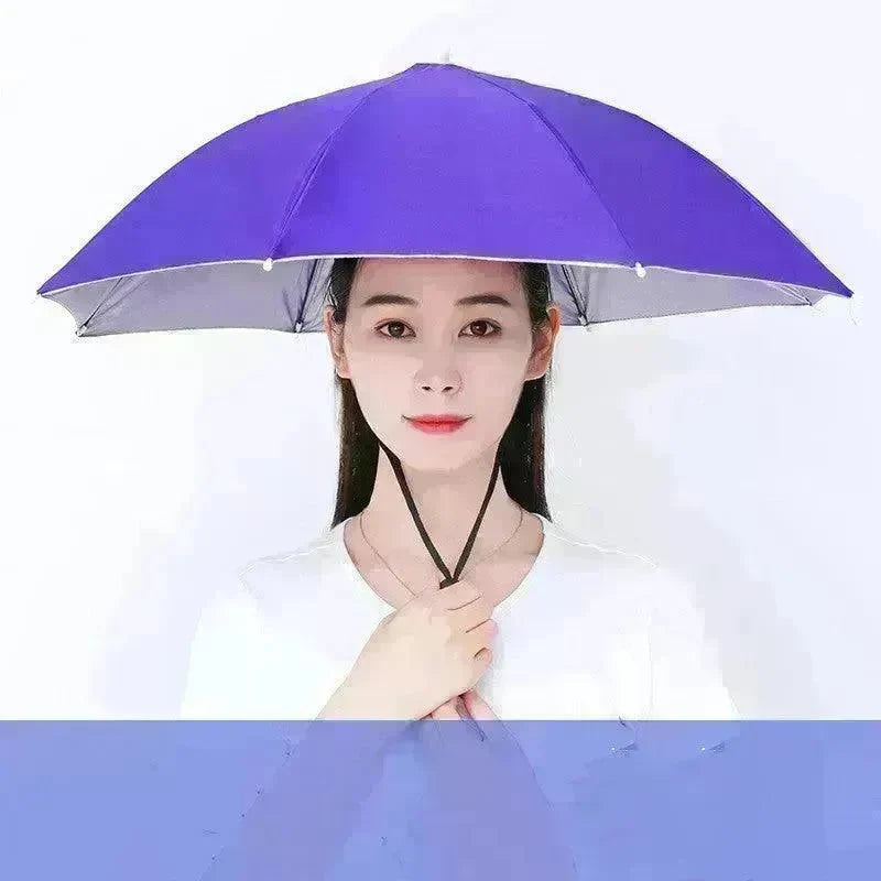Fishing Umbrella Hat Large Hat Umbrella Hat Umbrella - EX-STOCK CANADA