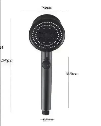 Five-color Wind Turbine Shower Head 56 Speed Water Silicone Shower Head - EX-STOCK CANADA