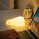 Flat Duck Silicone Night Light Children's Bedside Lamp - EX-STOCK CANADA