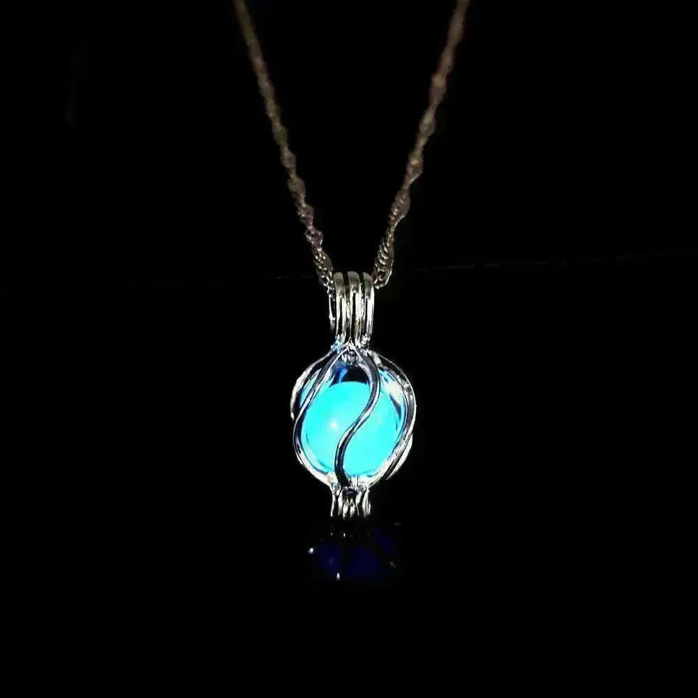 Fluorescent Stone Three-dimensional Planet Noctilucent Necklace - EX-STOCK CANADA