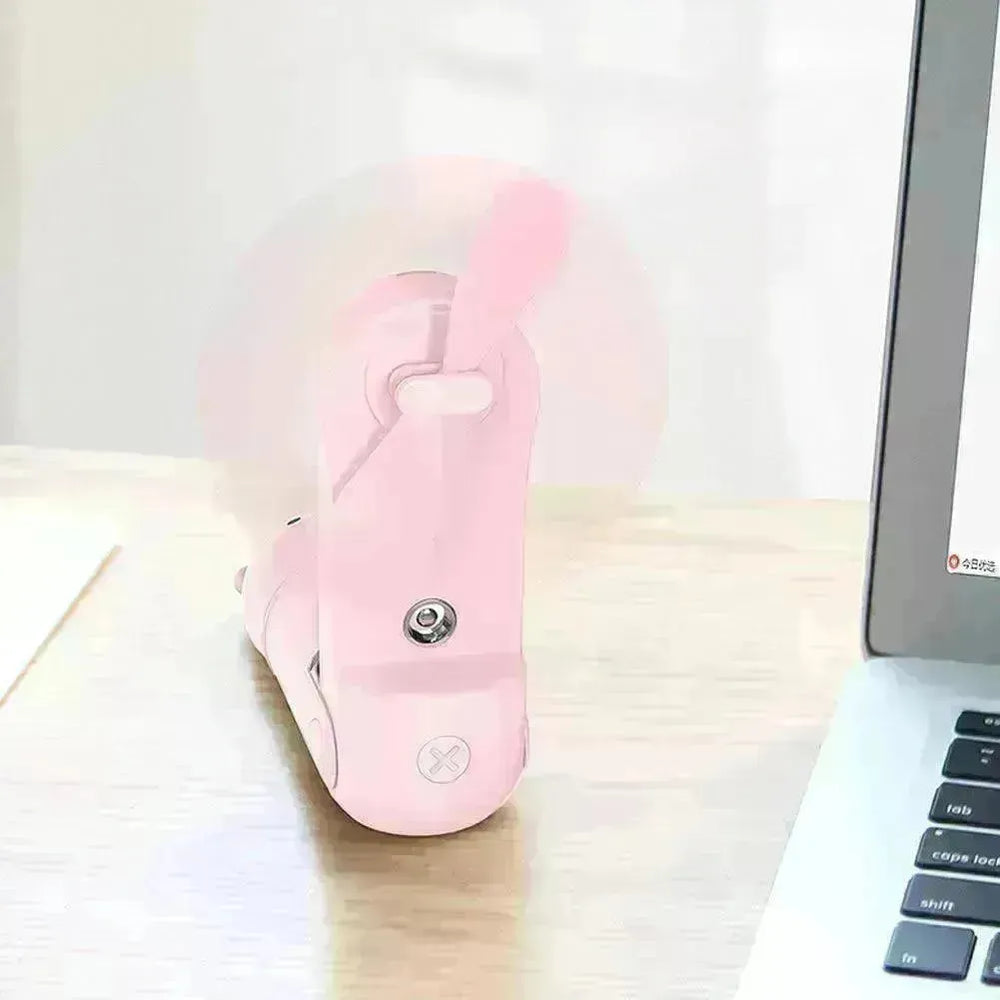 Folding Hand-held Fan Spray Water Replenishing Portable USB Charging - EX-STOCK CANADA