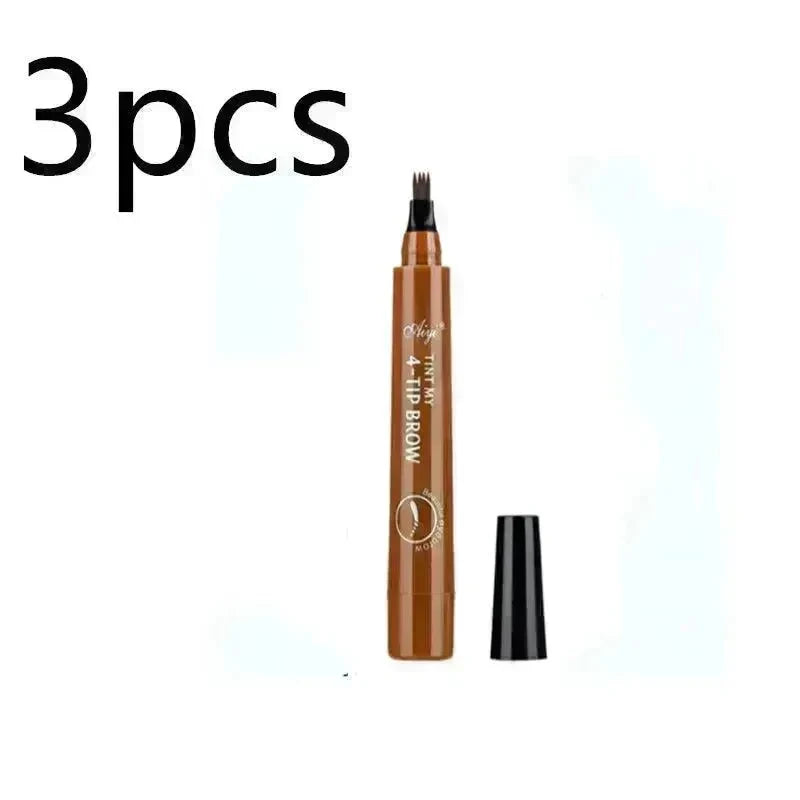 Four-Forked Water Eyebrow Pencil Four-Head Eyebrow Pencil - EX-STOCK CANADA