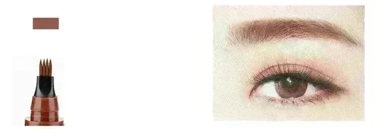 Four-Forked Water Eyebrow Pencil Four-Head Eyebrow Pencil - EX-STOCK CANADA