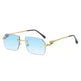Frameless Trimming Leopard Head Sunglasses - EX-STOCK CANADA