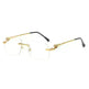 Frameless Trimming Leopard Head Sunglasses - EX-STOCK CANADA