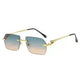 Frameless Trimming Leopard Head Sunglasses - EX-STOCK CANADA