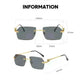 Frameless Trimming Leopard Head Sunglasses - EX-STOCK CANADA