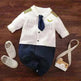 Gentleman's Baby Clothes, Long-sleeved Baby Clothes, Gentleman's Romper - EX-STOCK CANADA