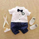 Gentleman's Baby Clothes, Long-sleeved Baby Clothes, Gentleman's Romper - EX-STOCK CANADA