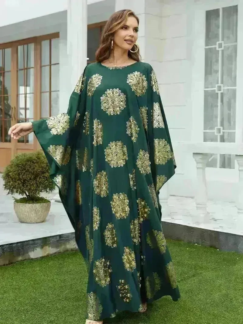 Gilding Batwing Sleeve Arab Women's Robes - EX-STOCK CANADA