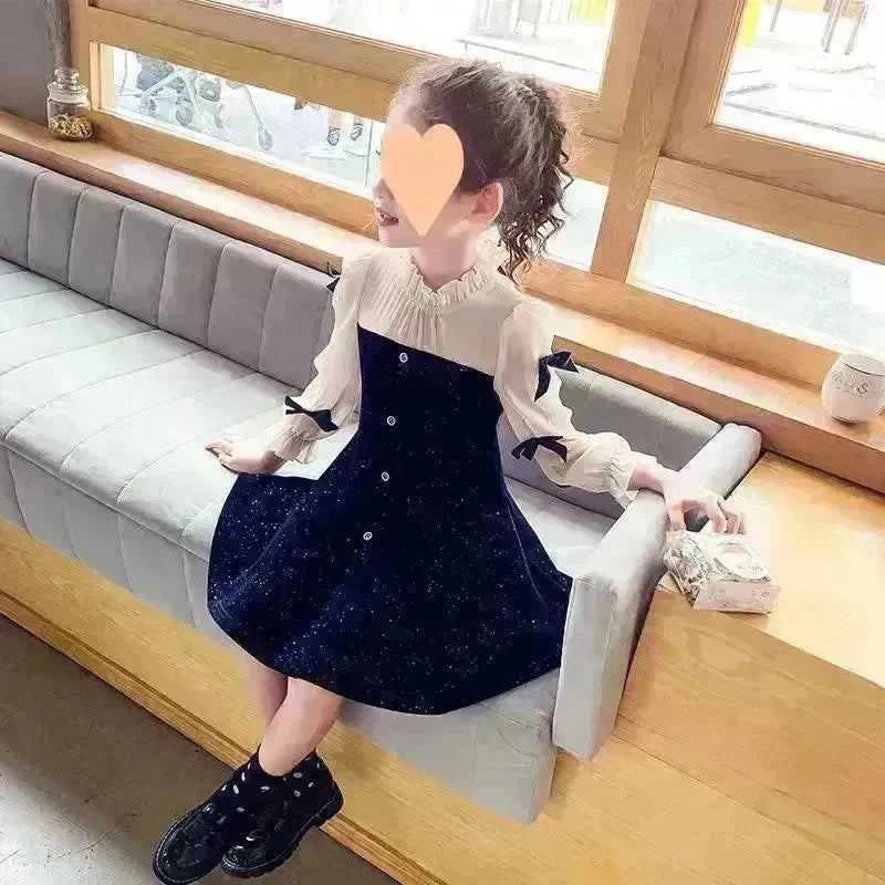 Girls' Dress French Velvet Princess Skirt - EX-STOCK CANADA