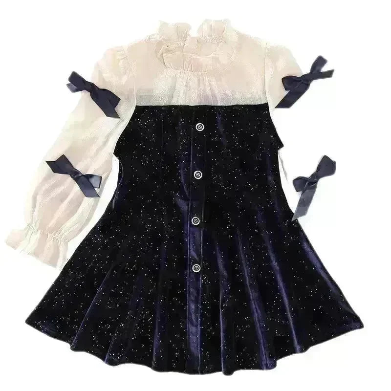 Girls' Dress French Velvet Princess Skirt - EX-STOCK CANADA