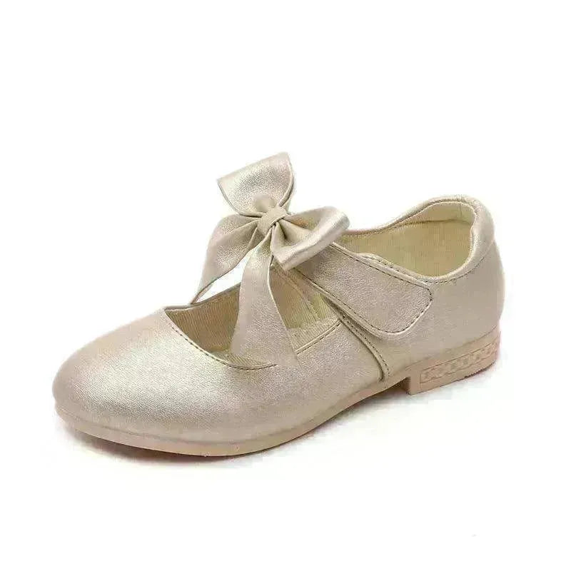 Girls Shoes White Leather Shoes Bowknot Girls Children Princess Shoes - EX-STOCK CANADA