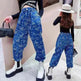Girls' Suit Western Style Big Kids Autumn Loose Jeans Big Kids Long-sleeved Bottoming Shirt - EX-STOCK CANADA