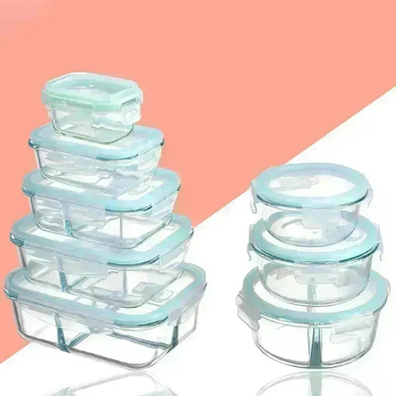 Glass Lunch Box Microwave Lunch Box Separation Type - EX-STOCK CANADA
