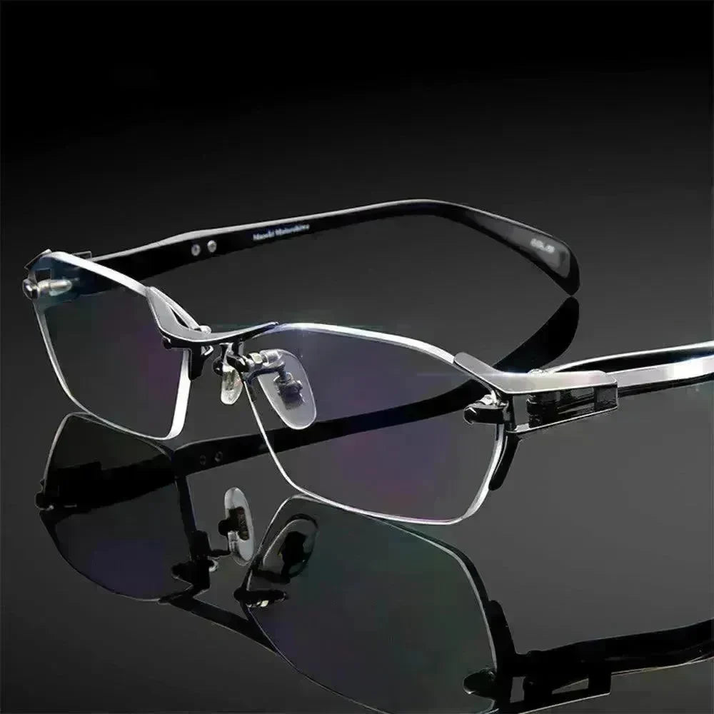 Glasses Frame Rimless Pure Titanium Glasses Frame Women - EX-STOCK CANADA