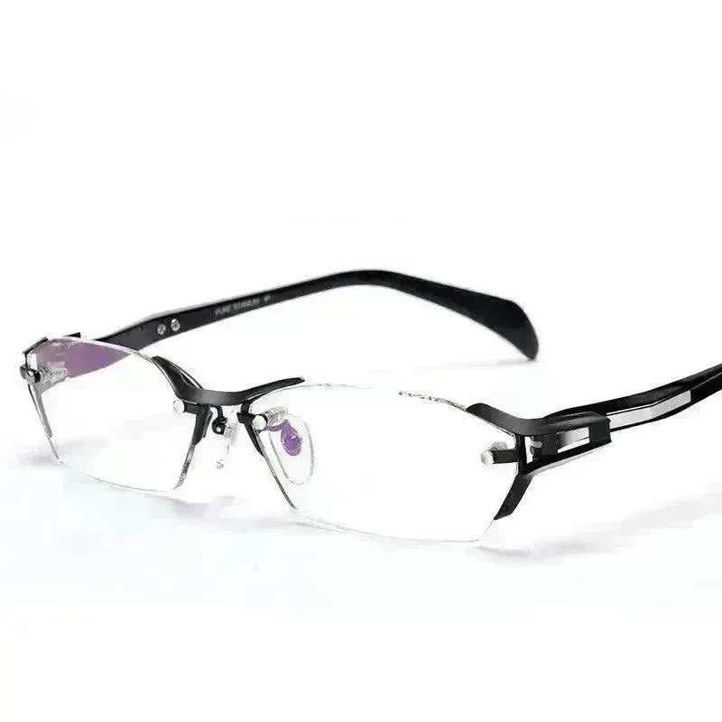 Glasses Frame Rimless Pure Titanium Glasses Frame Women - EX-STOCK CANADA
