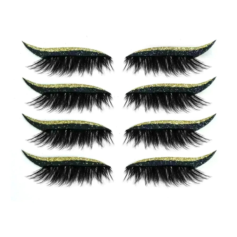 Glittering Eyeliner Sticker False lashes set - EX-STOCK CANADA