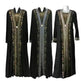 Gold Embroidered Abaya Dress for Turkey Middle East Arab Dubai Women - EX-STOCK CANADA