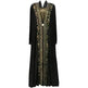Gold Embroidered Abaya Dress for Turkey Middle East Arab Dubai Women - EX-STOCK CANADA