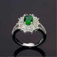 Green Zircon Ornament Ring Jewelry - EX-STOCK CANADA