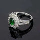 Green Zircon Ornament Ring Jewelry - EX-STOCK CANADA