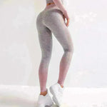 Gym High Waist Leggings Women Knitted Workout Running Yoga Pants - EX-STOCK CANADA