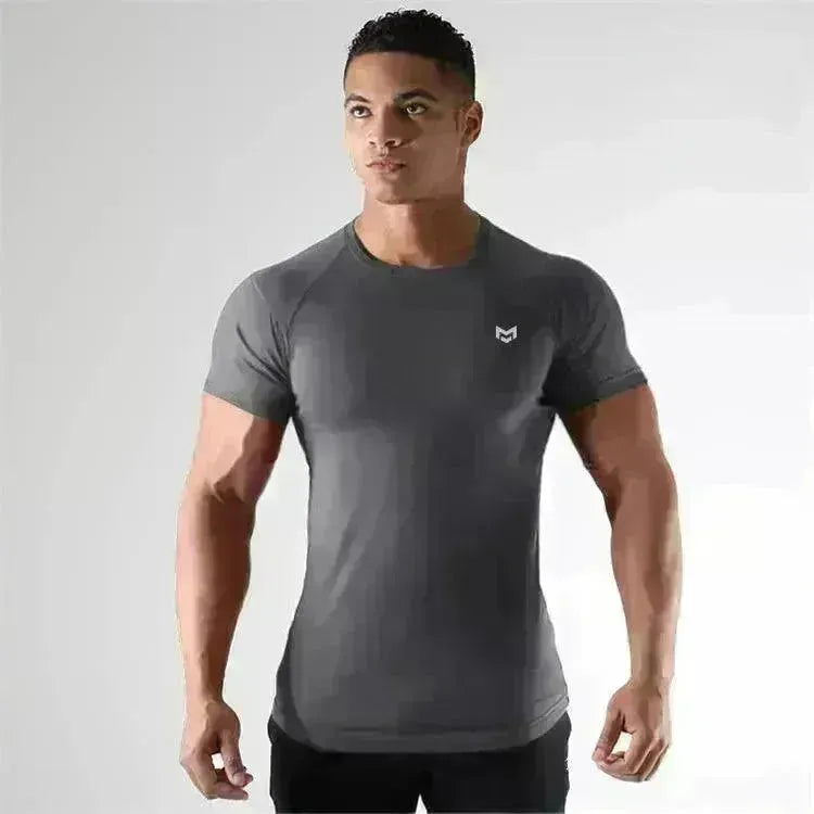 Gym Short Sleeve T Quick Dry Gym Clothes For Running - EX-STOCK CANADA