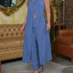 Halter Sleeveless Backless Loose Top High-waisted Trousers Suit Women - EX-STOCK CANADA