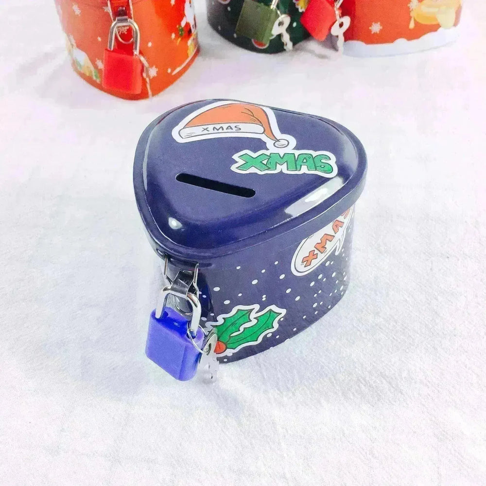 Heart-Shaped Christmas Piggy Bank Christmas Supplies School Gifts - EX-STOCK CANADA