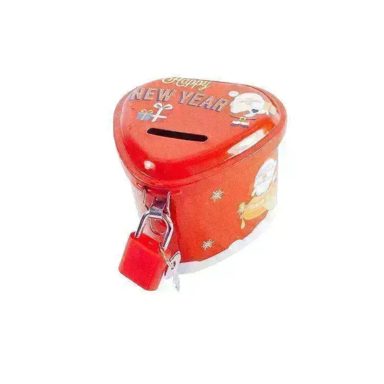 Heart-Shaped Christmas Piggy Bank Christmas Supplies School Gifts - EX-STOCK CANADA