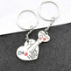 Heart-shaped Keychain English Secret Love Keychain Couple Keychain - EX-STOCK CANADA