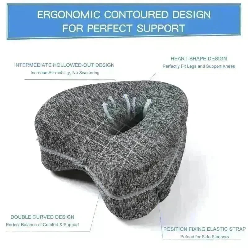 Heart Shaped Memory Foam Relaxing Leg Pillow - EX-STOCK CANADA