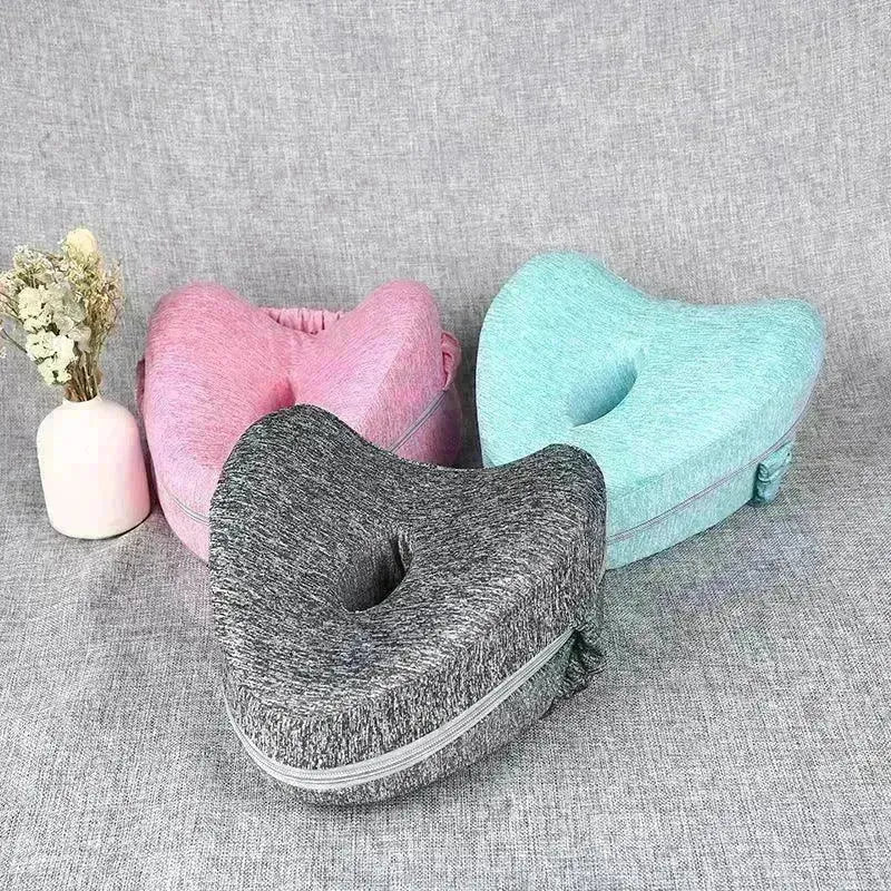 Heart Shaped Memory Foam Relaxing Leg Pillow - EX-STOCK CANADA