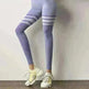 High Waist Stripe Fitness Leggings for Gym & Yoga - EX-STOCK CANADA