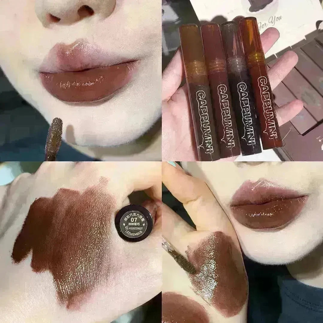 I Lava Chocolate Moisturizing Glaze Mirror Transparent Glass Lip Gloss - EX-STOCK CANADA