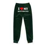 I Love MY BOYFRIEND Printed Trousers Casual Sweatpants Men And Women Sports Pants - EX-STOCK CANADA